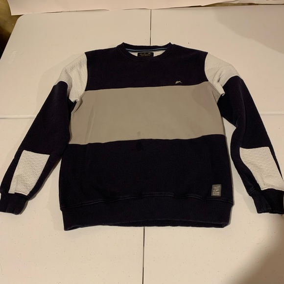 A Tiziano Men’s Size L Pullover Crewneck Sweater Blue/ Gray - Picture 1 of 9